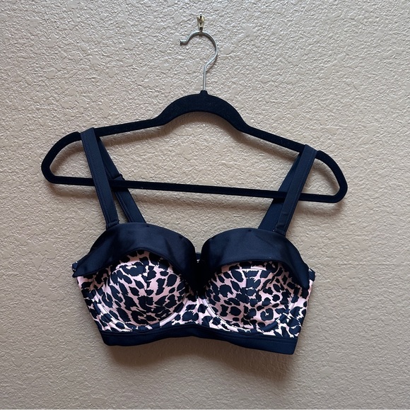 Collectif x Playful Promises Leopard Print Swimwear Set - Picture 3 of 7